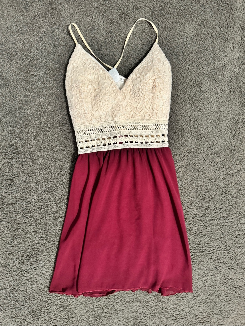 a'gaci Pink Logo Cream Lined Top